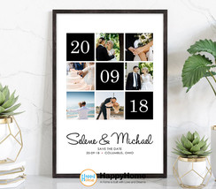 Personalized Anniversary Gift for Wife Husband Custom Photo Collage Wall Art - £22.86 GBP+