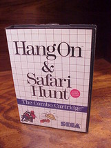 Sega Master System Hang On and Safari Hunt Combo Game Cartridge, case, tested - $5.95