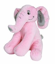 Teddy Mountain NY Personalized Custom Cuddly Soft Pink Elephant 16&quot; Heartbeat or - £20.69 GBP