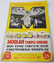 Moolah Temple Shrine Circus 1958 Program Book St. Louis Public School St... - £59.32 GBP