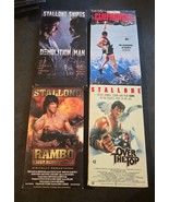Sylvester Stallone Movie VHS Lot  Rambo Over the Top Cliffhanger Demolit... - $24.70