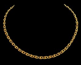 20K 22K Yellow Gold Hollow Chain Ball Design Chain Necklace Select Length Karat - £3,814.41 GBP+