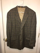 Brooks Brothers Mens 46 Long Houndstooth Pattern Wool Blazer Suit Jacket... - $16.82