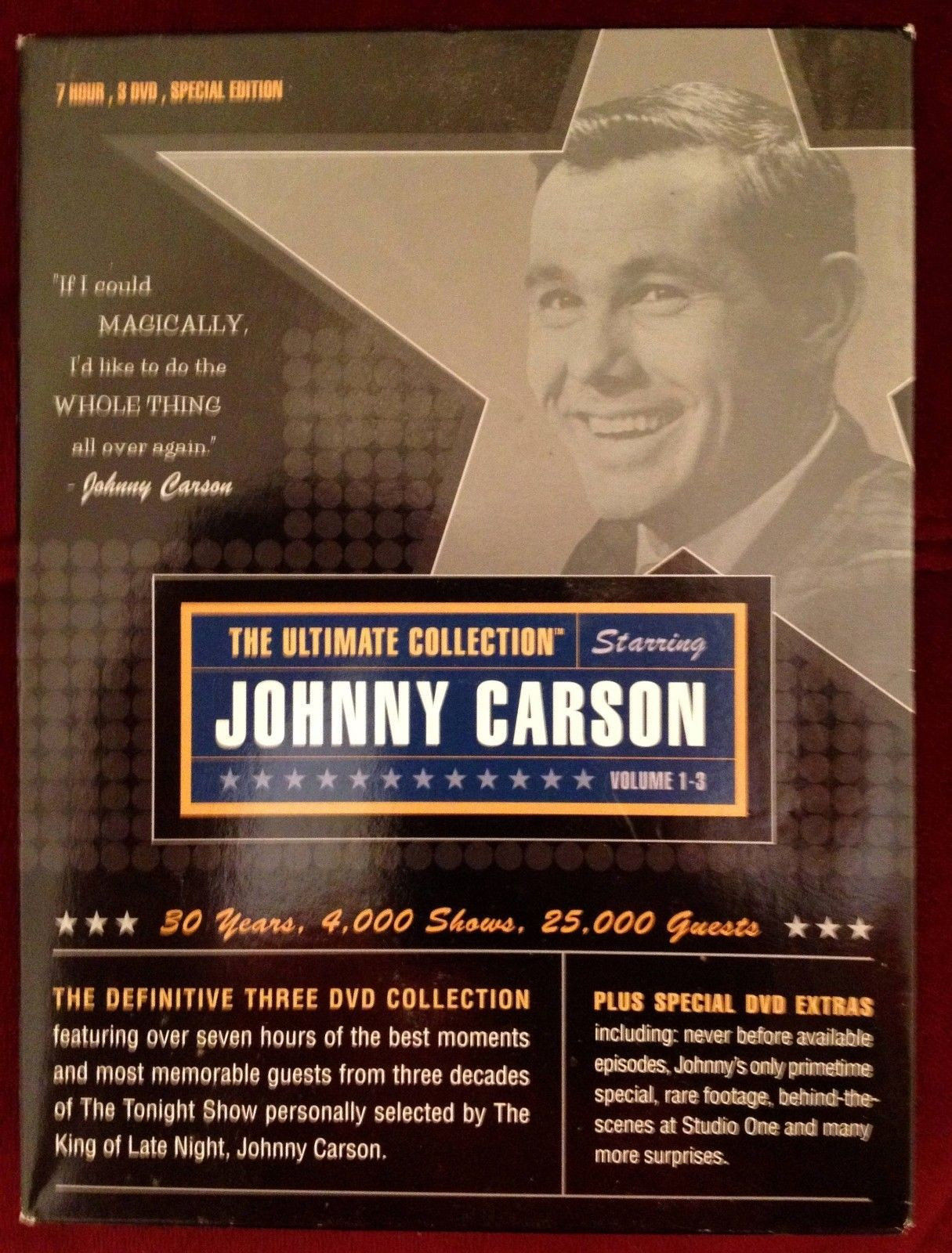 Primary image for Johnny Carson The Ultimate Collection Best of the Tonight Show 3 DVDS - LIKE NEW