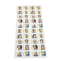 2 VINTAGE 1990's SHEET OF STICKERS FAMOUS AFRICAN HISTORY LEADERS TUBMAN... - $12.83