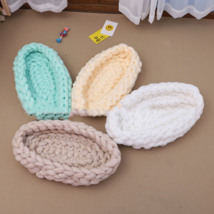 Cozy Han-Woven Baby Sleeping Bag - Soft Cotton Knitted Nest For Baby (60... - $34.00