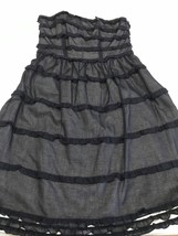 Marc Jacobs Women&#39;s Dress Black Strapless W/ Ruffles Dress Size 4 - $38.61
