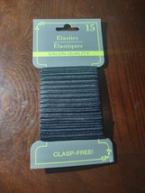 Elastics Salon Quality Set Of 15 Black Hair Ties - £11.06 GBP