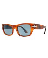 Persol PO3268S 96/56 Sunglasses Terra Di Siena Frame Light Blue 53mm Lens - $194.99