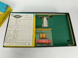 Vtg 1956 Lowe Yahtzee Game NO.950 Partial Set Sold for Parts &amp; Pieces Box - £13.30 GBP