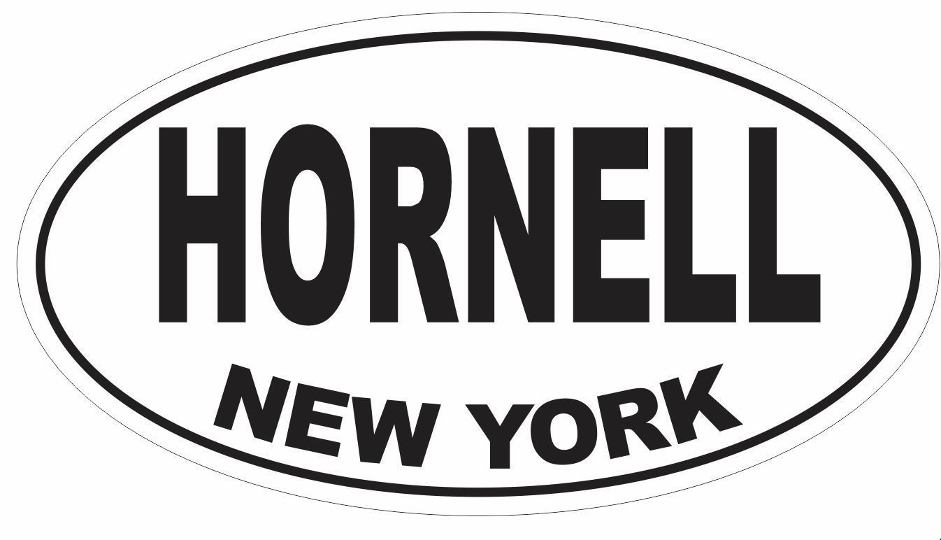 Primary image for Hornell New York Oval Bumper Sticker or Helmet Sticker D3052 Euro Oval