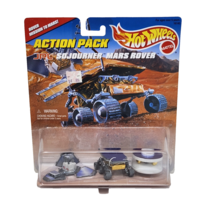 VINTAGE 1996 MATTEL HOT WHEELS ACTION PACK SOJOURNER MARS ROVER SEALED NEW - $271.31 MXN