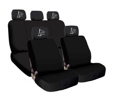 New Car Truck Seat Covers Live Laugh Love Headrest Black Fabric For Nissan  - $34.36