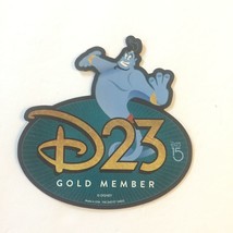 D23 Gold Member Aladdin&#39;s Genie  6&#39;&#39; x 6&#39;&#39; Magnet - $18.95