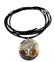 Orgone Pendant Talisman  Sliver Tree Of Life Tiger Eye Protection Luck Health - £18.55 GBP