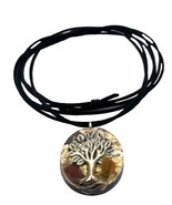 Orgone Pendant Talisman  Sliver Tree Of Life Tiger Eye Protection Luck H... - £18.40 GBP