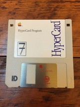 Vintage 1991 Macintosh Mac HyperCard Program 7 3.5&quot; Floppy Disk disc - £62.94 GBP