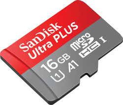 NEW SanDisk SDSQUSC-016G-ANCIA Ultra PLUS 16GB microSDHC UHS-I Memory Card - $15.94