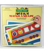 Vintage 1981 Sesame Street Matching Shapes Educational Game Jim Henson M... - £15.35 GBP