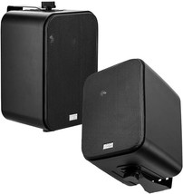 OSD Audio 3-Way Outdoor Patio 4&quot; Speaker Indoor Outdoor Stereo Pair Black AP450 - £49.55 GBP