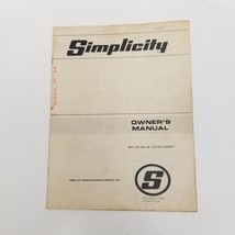 Simplicity No. 884 36&quot; Rotary Mower Owner&#39;s Manual - $12.82