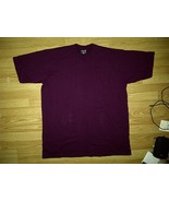  Top Tee Baggy Blank Plain Dark Burgundy Maroon Tee T-Shirt 3xl 3xlt TAL... - £3.94 GBP