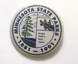 1991 Minnesota State Parks 100 Year Deer Hunting Pinback Button Pin - £8.93 GBP