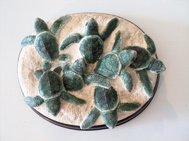 Green Sea Turtle Nest sculpture 8 x 3 in - $39.50