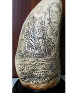 Scrimshaw Whale Tooth replica sculpture 4 x 7 in ; Choose only one! - $95.08 CAD