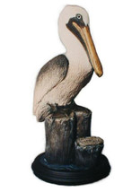 Small Brown Pelican sculpture 5x9 inches tall - $47.60