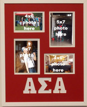 Alpha Sigma Alpha Sorority Licensed Collage Picture Frame 2(4x6)and 2(5x7)16x20 - $49.01