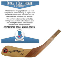 Sean Monahan Calgary Flames Auto Hockey Stick Blade Beckett Autographed Proof - £100.79 GBP
