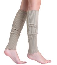 AWS/American Made Women Leg Warmer Socks Knitted Beige Color 1 Pair - £7.77 GBP