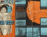 Fun In Reno Nevada and the Far West Brochure 1950&#39;s Hotels Gambling - $37.58