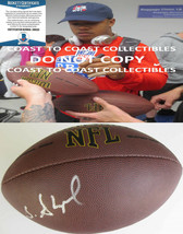 Sterling Shepard New York Giants autographed NFL football proof Beckett COA - £86.12 GBP
