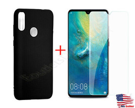 New Soft Slim TPU Case Cover + 9H Tempered Glass For Visible ZTE Blade 10 Prime - £10.31 GBP