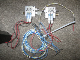LOT of 2 Solenoid SMC Valve w/ wiring and base unit mount # vqz115-5L1-C6 - $47.76