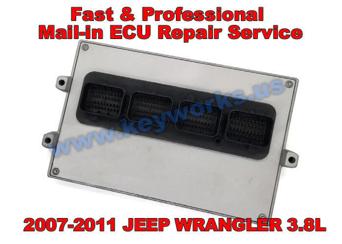 2011 JEEP WRANGLER 3.8L - JK- Fast &amp; Professional ECU,PCM REPAIR SERVICE - £139.54 GBP