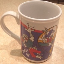 Bugs Bunny Football Mug Looney Tunes Cup Touchdown Superbowl - Fast Ship! - £15.57 GBP