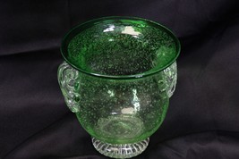Global Amici Bubble Vase Sunrise Votif Green 5.75&quot; Tall - £28.58 GBP