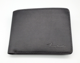 Mens Wallet Travelambo Bifold Classic Black Leather Billfold Never Used Ex Cond - £10.34 GBP