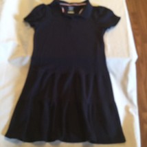 Size 10 12  large French Toast dress uniform polo blue short sleeve girls - £9.02 GBP