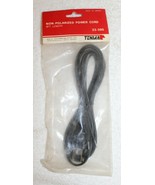 Tenma 23-095 Non-Polarized 6&#39; Universal Appliance Power Cord ~ NIP ~ Black - $10.99