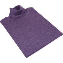 Men PRINCELY Turtle neck Sweater From Turkey Soft Merinos Wool 1011-80 Purple image 7