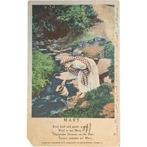 Vintage Postcard, turn of the century postcard, Mary, &quot;Kind, kind and ge... - $9.99