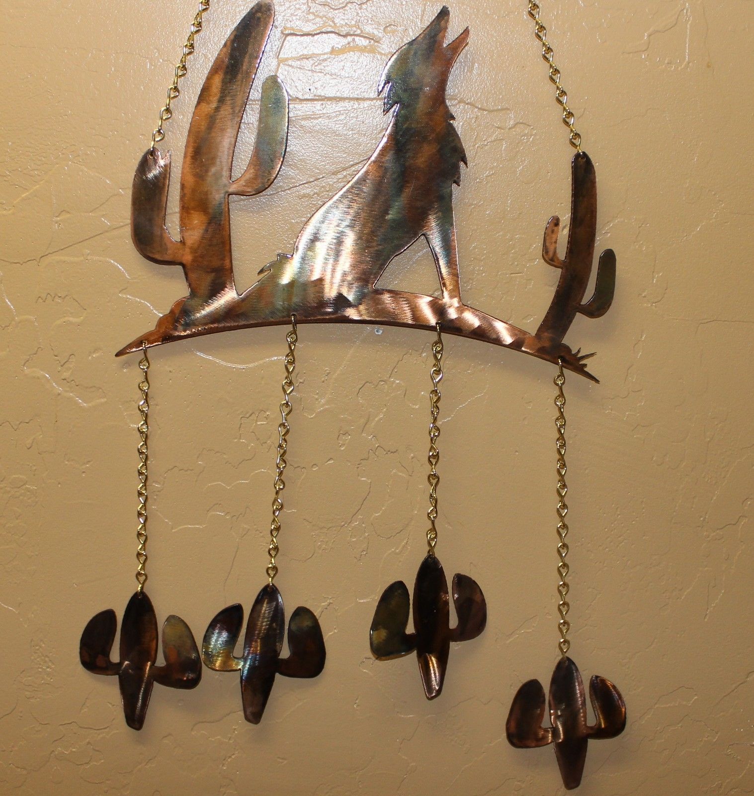 Howling Coyote Southwestern Wind Chime - $37.98