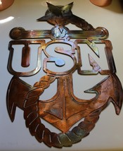 Military Logo 8 Metal Wall Art - Copper - 18&quot; x 14&quot; - $61.73