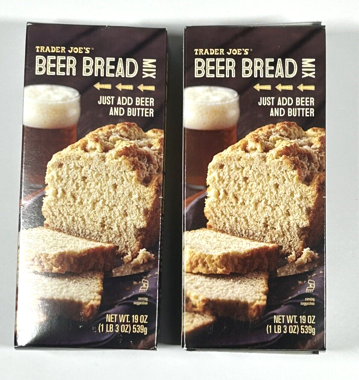 2x Trader Joe's Beer Bread Mix - Just Add Beer & Butter 19oz 06/2024 - $19.62