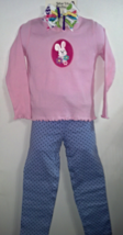 Toddler Pink Easter Bunny Long Sleeve Shirt, Leggings and Hair Bow Size 4T - £14.34 GBP