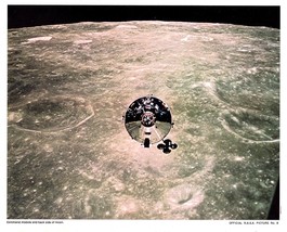 Photograph N.A.S.A. Picture #8 Command Module and back Side of moon Offi... - $3.00